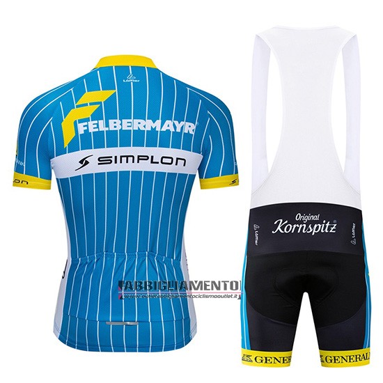 Abbigliamento XeNTiS 2019 Manica Corta e Pantaloncino Con Bretelle Blu Bianco - Clicca l'immagine per chiudere